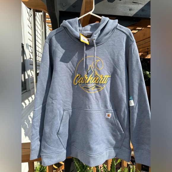 Carhartt Women's Relaxed Fit Midweight Logo Graphic Sweatshirt - Picture 7 of 9